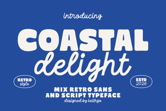 The Coastal Delight Font for Creative Beachside Designs