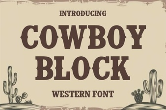 Designing with Cowboy Block Font Styles