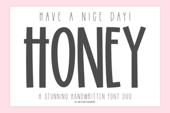 Creative & Warm Typography: the Honey Font for Projects
