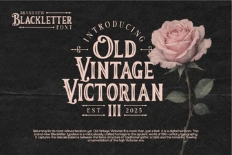 Victorian Iii Font for Classic Design Projects