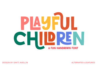 Creative and Playful Fonts for Kids' Designs