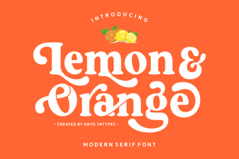 Fresh Citrus Fonts for Modern Design